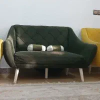 سه عدد مبل سبز و زرد