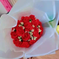 گل روبانی پارچه ای