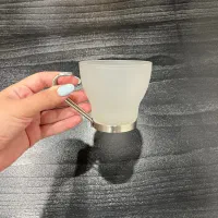 فنجان کروم دسته استیل مات