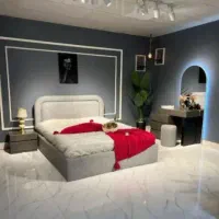 تخت اینه دراور پارچه ای