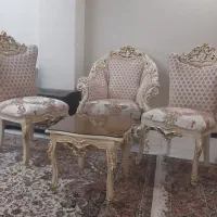مبل استیل سه نفره در حد نو