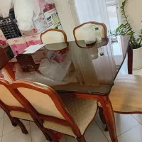سرویس مبلمان و میز غذاخوری  مدل کوئین فرانسوی