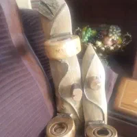 جا شمعی چوبی