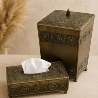 ست جادستمال کاغذی و سطل دکوراتیو