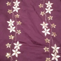 پارچه کودری طرحدار زرشکی