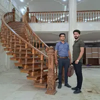 پله دوبلکس گرد پیچ چوب چوبی نرده کف پله چوب|خدمات پیشه و مهارت|تهران, شهر‌زیبا|دیوار