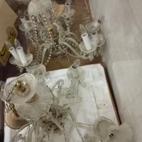 فروش دو عدد لوستر کریستال طبق تصویر