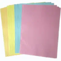 کاغذ رنگی a4 نارنجی،زرد،آبی،صورتی.