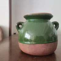 دیگ ودیزی سفالی لعابدار،بسیارکم کار