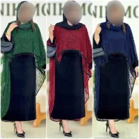 دوتیکه شنل وپیراهن دانتل