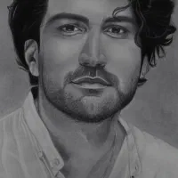 سفارش نقاشی چهره سیاهقلم،مینیمال، نقاشی روی بوم