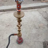 قلیان برنجی ۳ قپه بلند