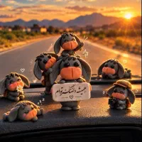 سر کلیدی اویز ماشین هدیه خاص عروسک خمیری