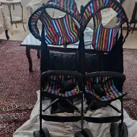 کالسکه دوقلو در حد نو