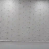 پرده دومکانیزه  طرح دار لمه دوزی دار درحدنو سالم