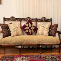 مبل استیل سلطنتی ۹ نفره در حد نو