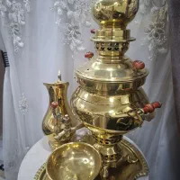 سماور برنجی زغالی  نو بدون استفاده