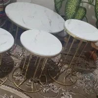 میز عسلی فلزی رنگ ثابت  فروش فوری