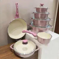 سرویس 12 پارچه قابلمه گرانیتی برند عروس
