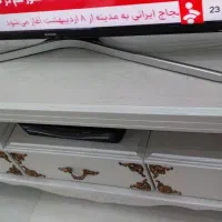 میز تلویزیون سفید صدفی