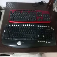 دو عدد کیبورد کامپیوتر