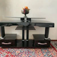 میز تلوزیون شیشه ترک