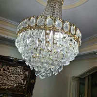 سه عدد لوستر کریستال
