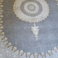 فرش ۱۲ متری ماشینی طرح کلاسیک دودی ‌در حد نو