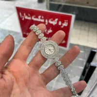 ساعت نقره جواهری