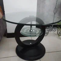 میز عسلی ۲ عدد و شیشه ای