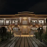 طراحی ویلا سازه نما معماری نقشه کشی اتوکد تری دی