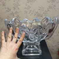 آجیل خوری پایه دار کریستال چک