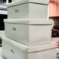 باکس چرم مدل حصیری در ۴سایز