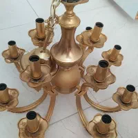 لوستر آبکاری طلا 12شعله