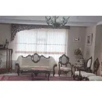 پرده پذیرایی و بالکن ب همراه کتیبه