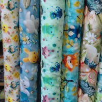 تخفیف صددرصدی پارچه نخ خالص(کودری)دیجیتال،عرض زیاد