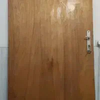 درب چوبی با چارچوب فلزی  کامل