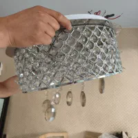 لوستر کریستال توری مشبک در حد نو