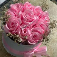 باکس و دسته گل روبانی ولنتاین