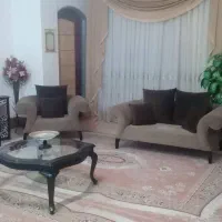 پرده حریر و پارچه ای طرح دار