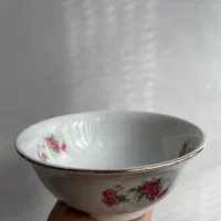 کاسه ابگوشت خوری گل سرخی