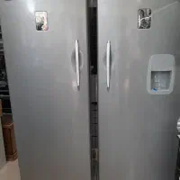 یخچال فریزر دوقلو یخساران نقره ای