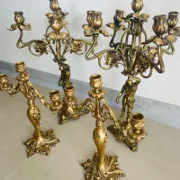 شمعدان برنجی قدیمی