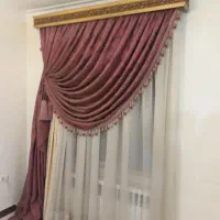 پرده با حریر با آستر