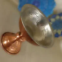 قندان مسی (دوعدد) و میناکاری