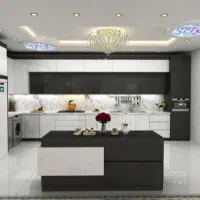 کابینت + کابینت قیمت /پک آماده/ تمام چوب KU90