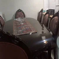 مبل استیل 7نفره ومیز ناهار خوری 8نفره