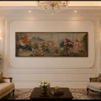 تابلو پارچه ای طرح کلاسیک بزرگ