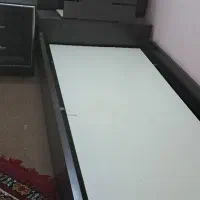 تخت یکنفره ام دی اف ،تشک و پاتختی