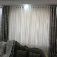 پرده حریر کاملا نو